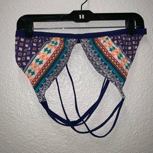 Navy swim bikini top